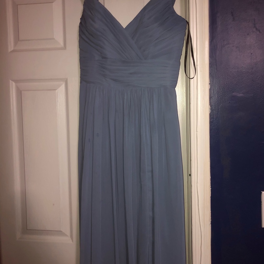 Light blue gown